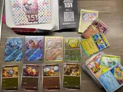 135 Pokemon TCG Japanese 151 Bundle - EX Holos, Pokeball Reverse holos - Image 1