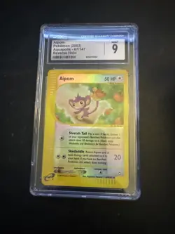 Aipom 67/147 Aquapolis 2003 Reverse Holo Pokemon CGC Mint 9 - Image 1