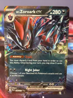 2025 POKEMON JTG EN-JOURNEY TOGETHER 098 N'S ZOROARK EX NM/M - Image 1