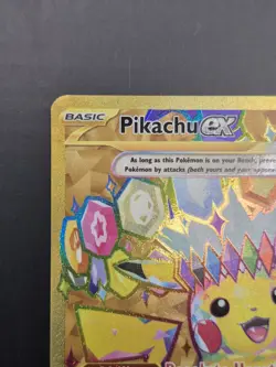 Pikachu ex Surging Sparks 247/191 Pokemon TCG Surging Sparks Hyper Rare Gold - Image 3