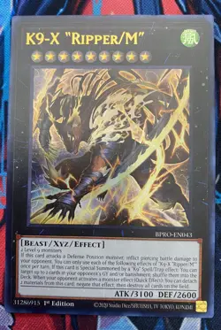Yu-Gi-Oh!: BPRO-EN043 K9-X "Ripper/M" 1st Ed. Ultra Rare Nm-MINT - Image 1