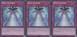 3x Iron Thunder | MP25-EN058 | SCR | 1st Ed | NM | YuGiOh - Image 1