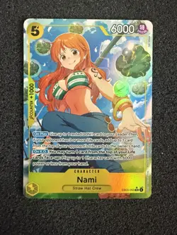 One Piece Card Game Nami SR Alt Art EB03-053 English NM Heroines Edition - Image 1