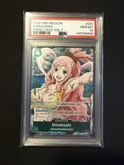 Shirahoshi (Event Pack Vol. 7) P-091 One Piece Promotion Cards Foil - PSA 10 - Image 1