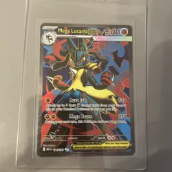 Pokemon TCG Mega Evolution Mega Lucario EX 160/132 Ultra Rare Card - Image 1