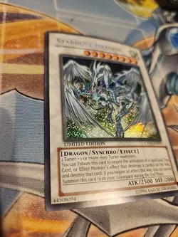 Yu-Gi-Oh Stardust Dragon Limited Edition Secret Rare Card CT05-EN001 - Image 3
