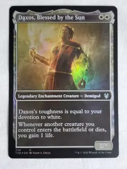 Daxos, Blessed by the Sun 258 (Showcase) Theros Beyond Death Foil - Image 1