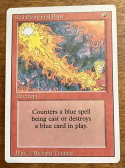 Red Elemental Blast Revised Edition Regular MTG NM - Image 1