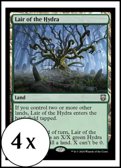MTG - 4 x Lair of the Hydra - Modern Horizons 3 Commander - Playset 4x x4 - Image 1