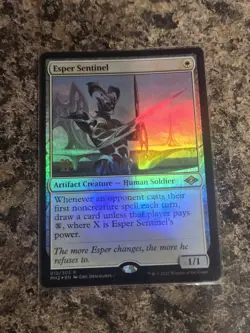 Magic The Gathering Esper Sentinel Prerelease Foil Modern Horizons 2 *SHIPS NOW* - Image 1