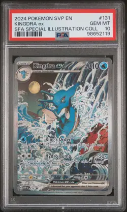 2024 POKEMON SVP EN-SV BLACK STAR PROMO #131 KINGDRA EX PSA 10 - Image 1