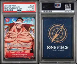 One Piece "EDWARD NEWGATE" OP02-004 Alt Art PSA 10 ENGLISH - Image 1