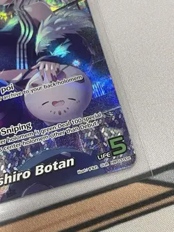 Shishiro Botan OUR hololive TCG card hBP03-002 Elite Spark ENGLISH Near Mint - Image 3