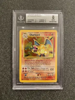 🔥 STRONG BGS 8 NM Charizard Base Set Unlimited Holo Pokemon Card 4/102 - Image 1