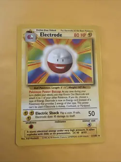 Pokemon TCG Electrode Card 21/102 Rare Base Set Unlimited Non-Holo NM - Image 4