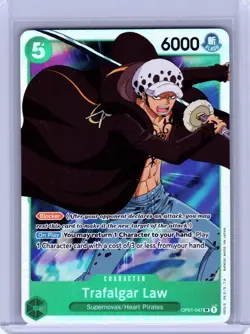 One Piece Pre Eratta Trafalgar Law OP01-047 SR Supernova English NM Card - Image 1