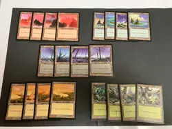 20 Basic Land - URZA S SAGA - 1x of each art - Sets Lots - Magic MTG - Image 1