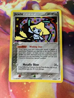 Jirachi 9/107 LP-NM Holo Rare Deoxys 2005 Pokemon TCG - Image 1