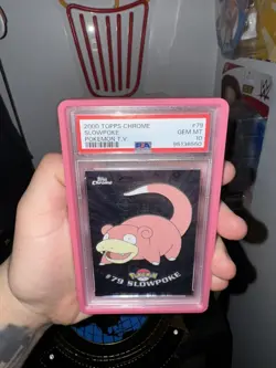 Slowpoke 2000 Topps Chrome Series 2 PSA 10 Pokemon #79 POP 36 - Image 1