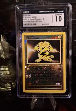 ✨2003 Pokemon Electabuzz Best Of Game WINNER Reverse Holo CGC / PSA 10 ✨ - Image 1