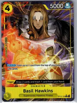 Basil Hawkins (Alt Art) OP10-109 English PRB02 - One Piece Card - NM - Image 1