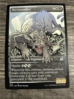 Necropanther (Showcase) [Ikoria: Lair of Behemoths] Magic MTG - Image 1