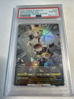 2022 Weiss Schwarz Wish/Future ,Mel Psa 10 Hol/We36 Silver Stamp #E08 - Image 2