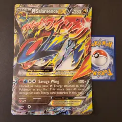 Jumbo M Salamence EX XY171 LP-MP 2016 Pokemon XY Star Promo Collection Box Card - Image 1
