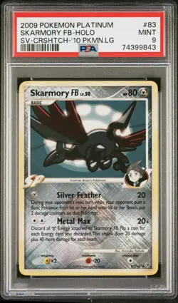 2009 Pokemon Platinum Supreme Victors #83 Skarmory Fb League Crosshatch PSA 9 - Image 1