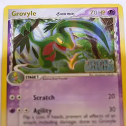 GROVYLE 19/100 REVERSE HOLO POKEMON EX CRYSTAL GUARDIANS STAMPED - Image 3