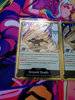 🔥 Ground Death OP14-096 R The Azure Sea's Seven ENGLISH One Piece PLAYSET 4x 🔥 - Image 2
