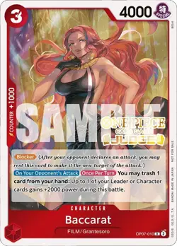 Baccarat (Judge Pack Vol. 4) [One Piece Promotion Cards] - Image 1