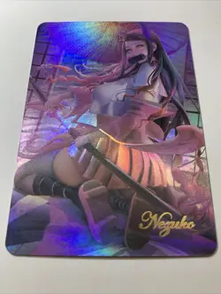 Nezuko Kamado Demon Slayer Sexy ACG Goddess Waifu Card Girl Holo Doujin Anime - Image 1