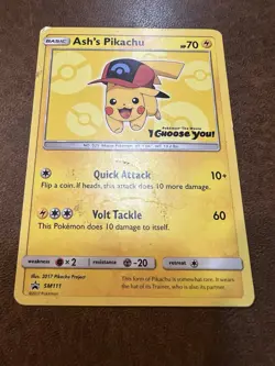 Ash's Pikachu SM111 "I Choose You" Black Star Movie Promo Pokemon Card - Image 3
