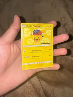 Pokemon TCG Ash's Pikachu SM109 Special Promo Card - Image 1