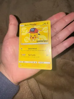 Pokemon TCG Ash's Pikachu SM109 Special Promo Card - Image 2