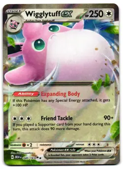 Wigglytuff ex 040/165 - 151 Double Rare Pokemon TCG - M/LP Card - Image 1