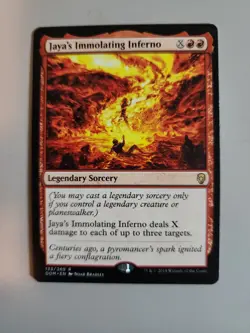 MTG Jaya's Immolating Inferno Dominaria 133/269 Regular Rare - Image 1