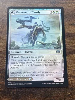 Drowner of Truth / Drowned Jungle 0253 Foil Modern Horizons 3 MH3 MTG S1301* - Image 3