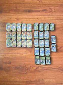 Empty Pokemon Mini Tins Lot of 33 - Image 1