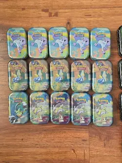 Empty Pokemon Mini Tins Lot of 33 - Image 2