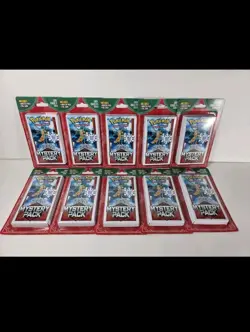 Pokemon Mystery Pack Chase Seeded 1:10 Factory Sealed Lot Of 15 Packs - Image 1