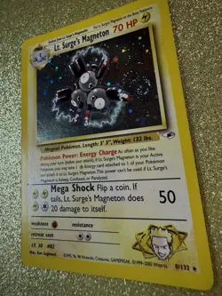 LT. SURGE’S MAGNETON - SWIRLS, Holo Rare, Gym Heroes, 8/132⍣ (Pokemon TCG, 1999) - Image 2