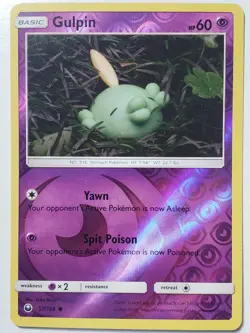 REVERSE HOLO Gulpin 57/168 VLP - Yuka Morii Clay - Celestial Storm Pokemon Card - Image 1