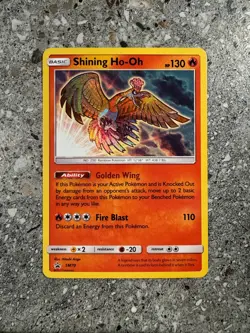 Pokemon TCG Cards Shining Ho-Oh SM70 Black Star Promo Holo - Image 1
