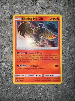 Pokemon TCG Cards Shining Ho-Oh SM70 Black Star Promo Holo - Image 3