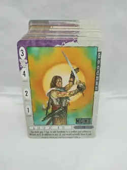 Lot Of (100) Dark Age Feudal Lords Trading Cards Commons And Uncommons - Image 1