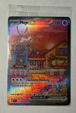 Mew EX SVP 053 Pokemon TCG Scarlet Violet 151 Black Star Promo Full Art SEALED - Image 1
