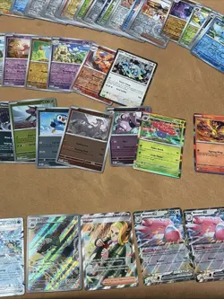 Pokemon Bulk Mixed Card Lot Ex IR Holos Reverse Holo Commons Jumbo Cards - Image 3