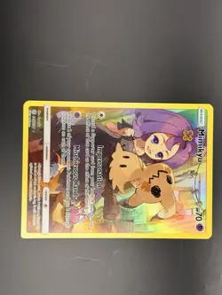 Pokemon Mimikyu TCG Sun & Moon Cosmic Eclipse Holo Card 245/236 Secret Rare - Image 1
